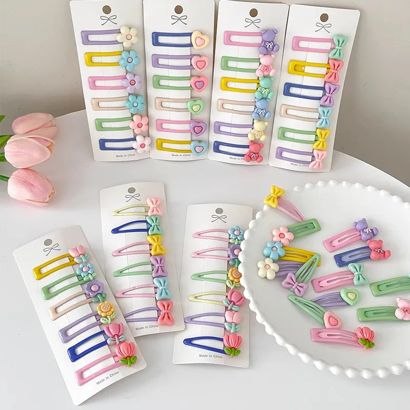 AISHG Candy-colored Hair Clips Women Cartoon Cute College-style Hairpin Sweet Duckbill Clip Barrettes Girls Hair Accessories