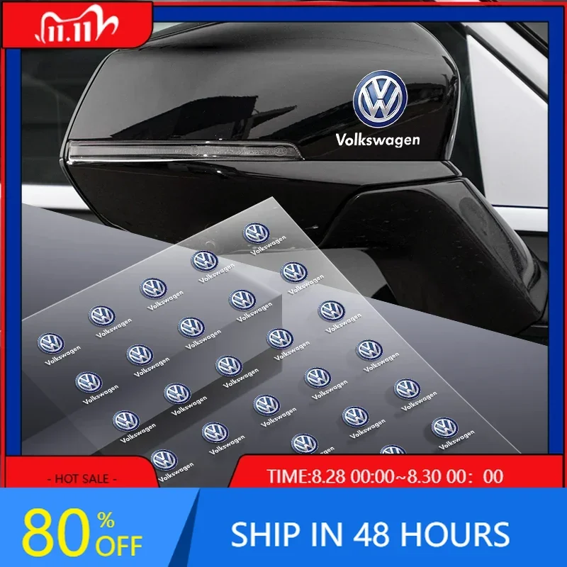 

VW GTI GOLF 2026 Hot For VW VOLKSWAGEN Car Emblem Logo Decorative Stickers Badge Decal For Volkswagen VW Touran Beetle Golf Pass