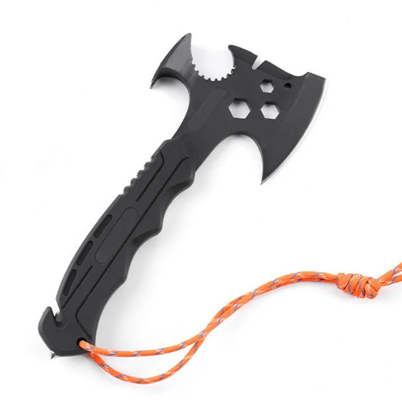 High Hardness Multi Purpose Tactical Hand Axe Outdoor Tool For Mountain Cutting Firewood Splitting Camping Fire Rescue