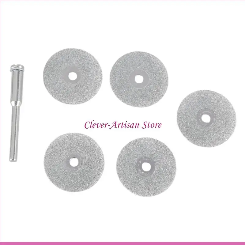 E06b hot 5 pcs 22 мм Emery Diamond Runting Bit+1 Mandrel для набора