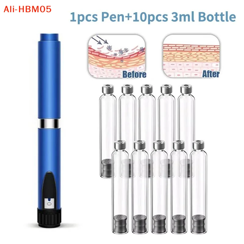 (HB05)Magic Pen 3ml Sterile Empty Cassette Bottle Cartridges Pen Tip Precise Dosing Injection Pen Kit For Insulin