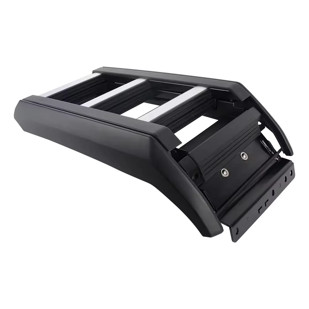 Aluminum Alloy Telescopic Black Side Ladder Tailladder Roof Mount Car Universal Folding Ladder for Off-road Vehicles