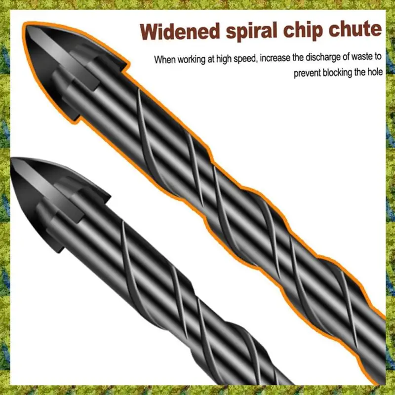 UISN 7 Stück Sechskantschaftbohrer Brennholz Handbohrkegel Mehrzweckbohrer Stufenbohrer Fliesenbohrer