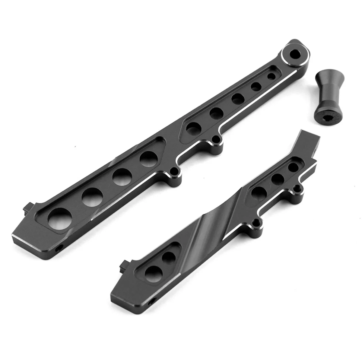 Aluminum Front and Rear Chassis Brace for ARRMA 1/7 Limitless Infraction 6S BLX RC Car Upgrades Parts Accessories,Black