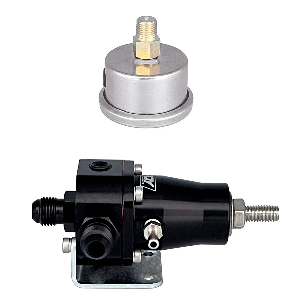 OYOTE Adjustable 30-70 PSI EFI Fuel Pressure Regulator Kit W/ Oil Gauge AN6 Fittings