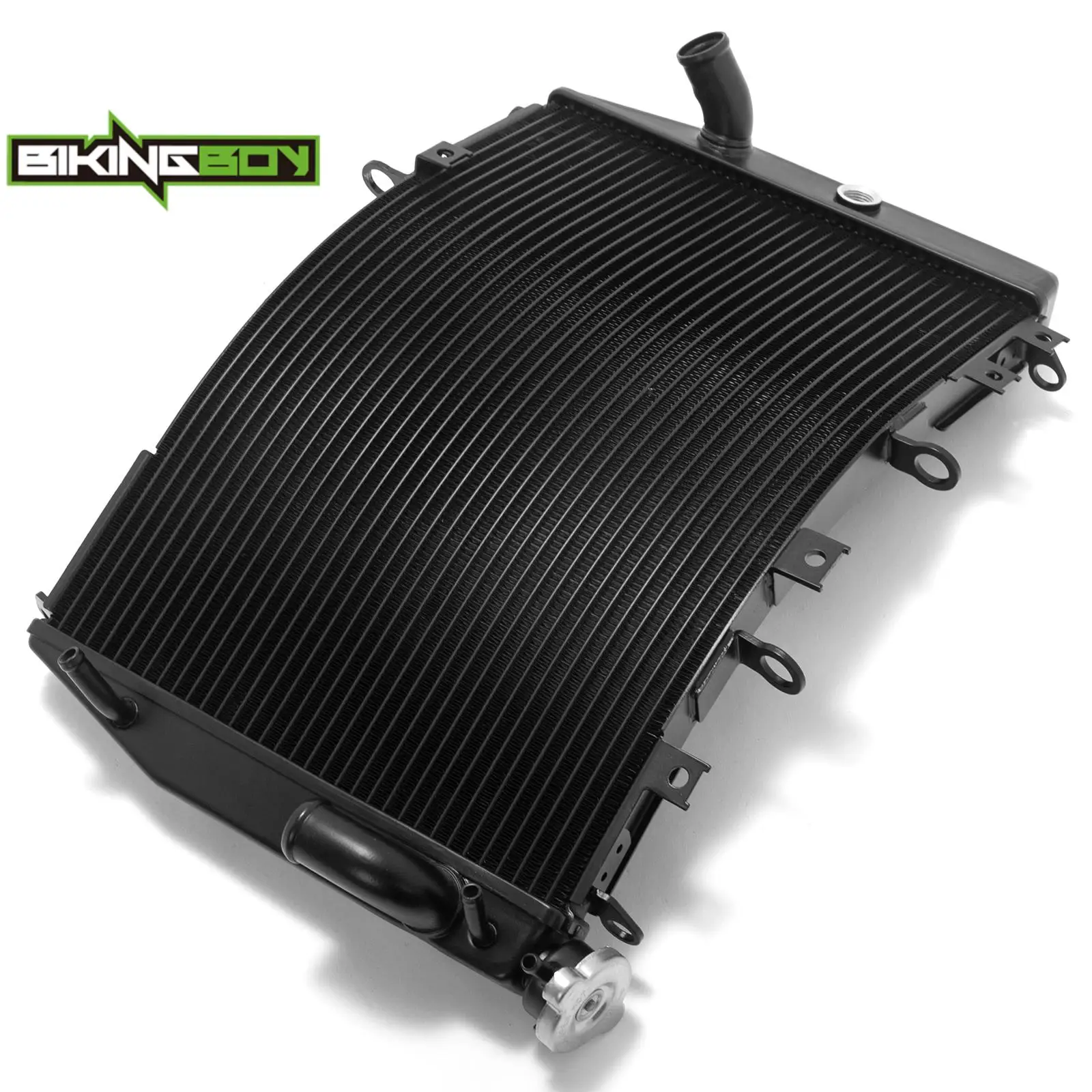 BIKINGBOY Engine Radiator Cooling Water Cooler For Kawasaki Ninja ZX9R 1998 1999 2000 2001 2002 2003 ZX-9R ZX900 Aluminium Core