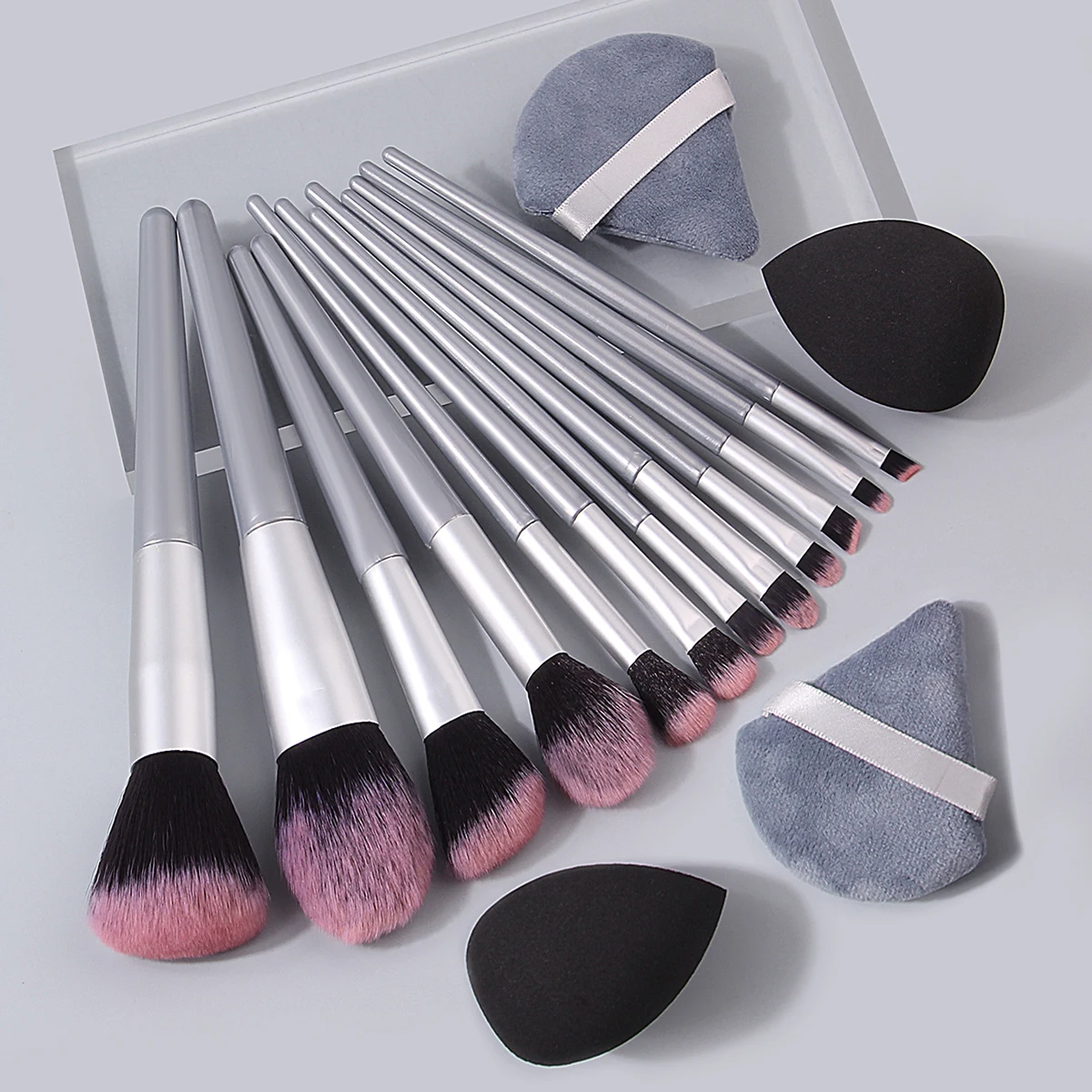 Juego de brochas de maquillaje Facial multiusos, suave, sin obstrucciones y fácil de limpiar, esponja para maquillaje en polvo, 4/12/16 Uds.