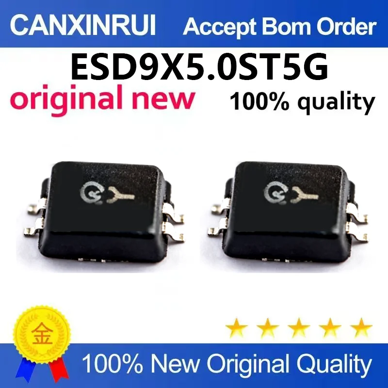 （5pcs-100pcs）Original ESD9X5.0ST5G SOD-923 silk screen B ESD diode unidirectional 5V patch