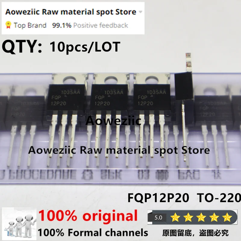 Aoweziic  2016+  100% New Imported Original  FQP12P20  12P20   TO-220  MOS Field Effect Tube 200V 11.5A