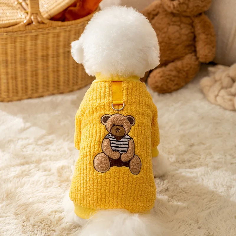 Autumn and Winter Sweater Jacket bears for Small Dog Cat Clothes Pet Warm clothes Bulldog Chihuahua Shih Tzu Sweatshirt Pullover