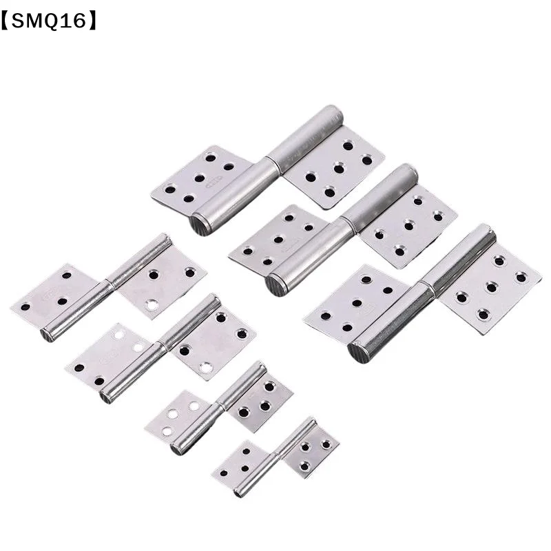 Stainless Steel Flag Hinges Smooth Opening Noise Reduction For Home Door Cabinets Furniture Repair【SMQ】