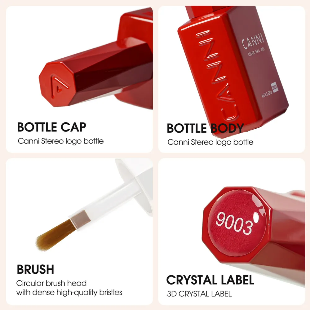 9 ml CANNI Cat Eye Nagel-Gel-Nagellack-Set, TPO-FREI, Soak Off UVLED Diamond Sparkle, wunderschöne Farbe, semi-permanent, EU-Standard-Gel-Nagel – Detail 37