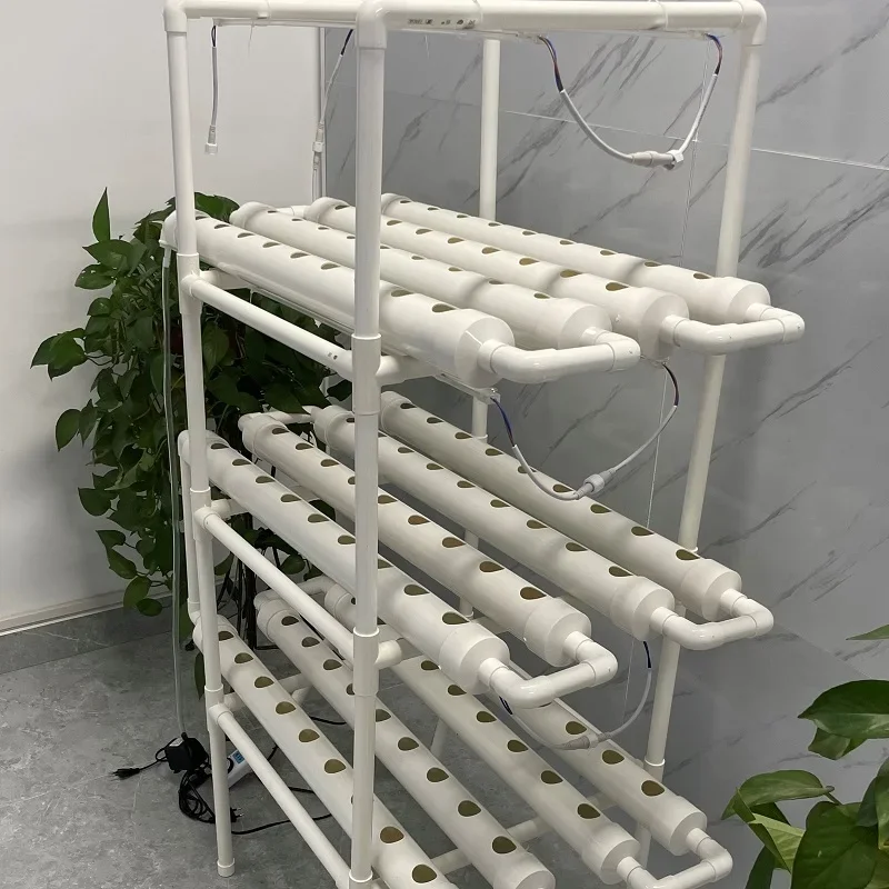 Vertical Hydroponics Growing System Family Farm Garden Planting Tower 108 Sites Aeroponic Box Plants