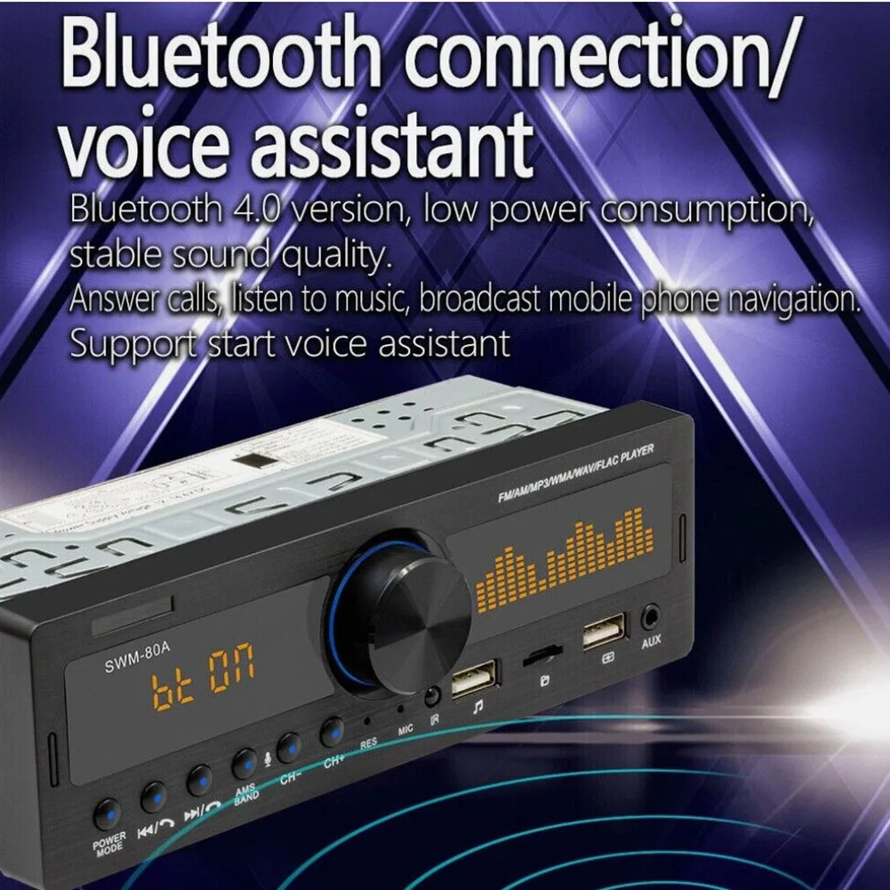 USB AUX MP Player BT Address Details Voltage Part Name AUX Audio Output Receiver BT Single DIN BT Compatibility