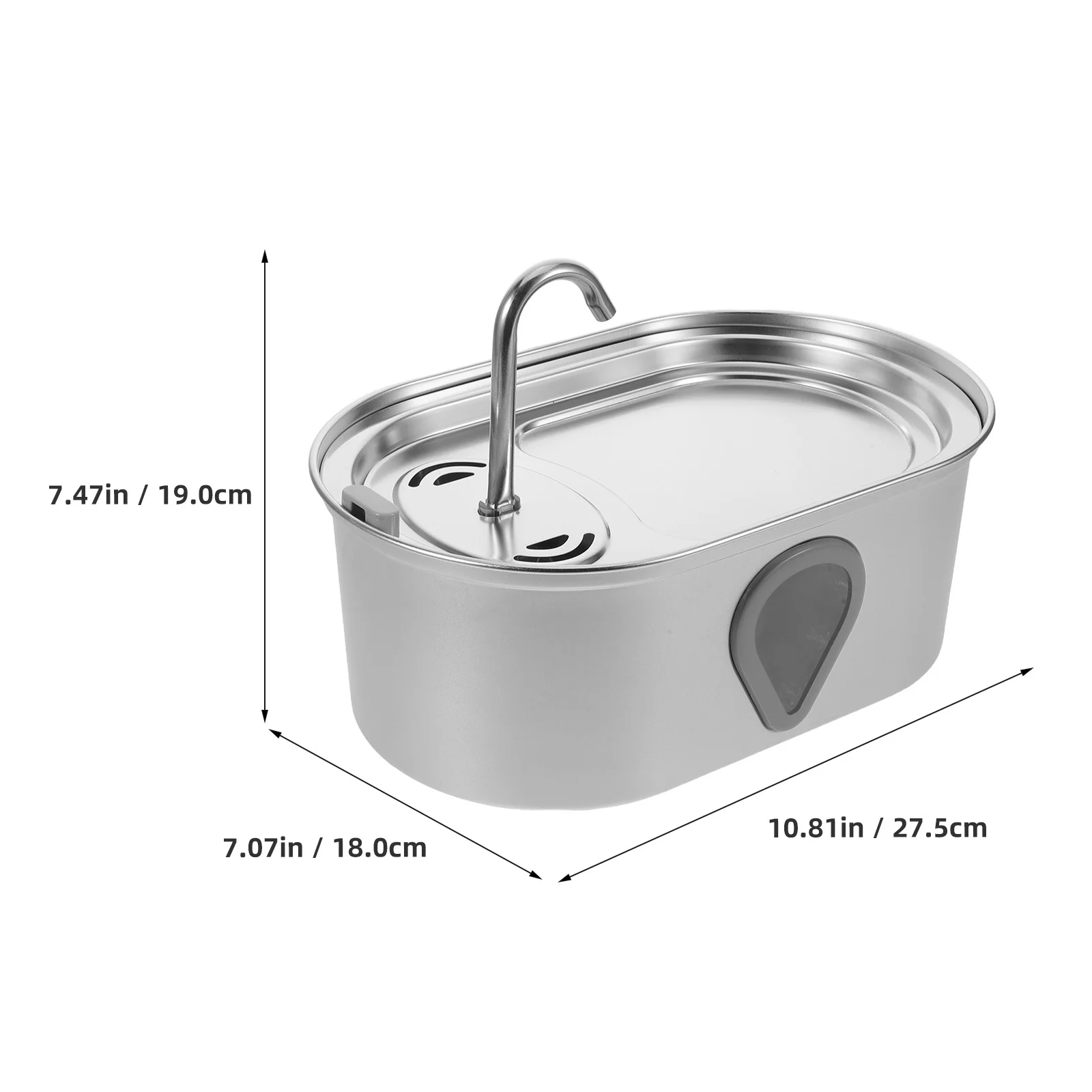 Automatic Pet Water Fountain 3.5L Stainless Steel Quiet Cat Water Dispenser USB Pet Drinking Fountain for Dogs