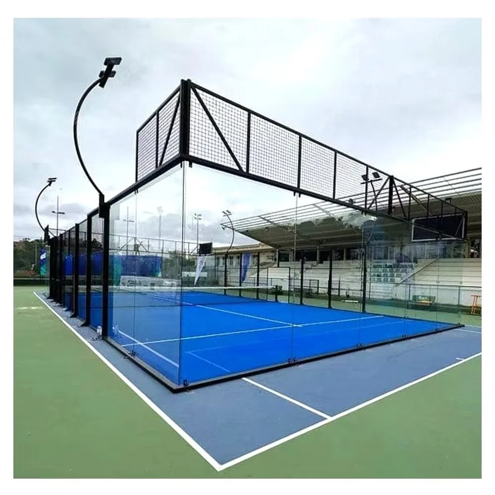 Padel Super Panoramic Full View Luxury Outdoor Indoor Tennis Paddle Courts Cancha De Padel China Padel Court