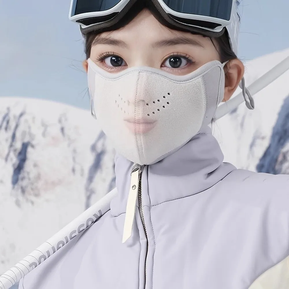 패션 겨울 따뜻한 열 마스크 Coldproof Windproof 겨울 자전거 사이클링 마스크 두꺼운 통기성 스키 페이스 커버