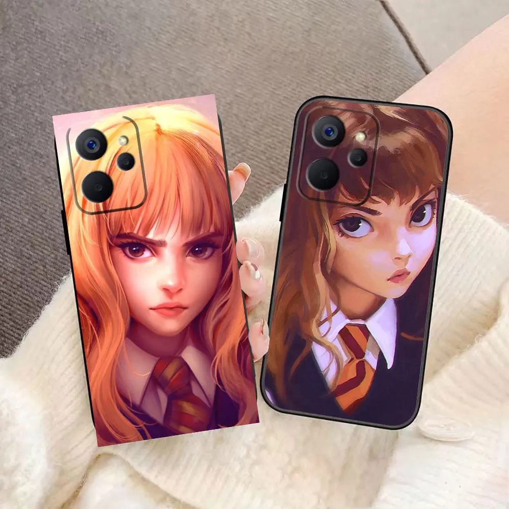 Anime H-Hermione-L-Luna Phone Case For OPPO Realme X50 XT X 11 10 9 9I 8 8I 7 6 Pro Plus 5G Case Funda Coque Shell Capa Cover