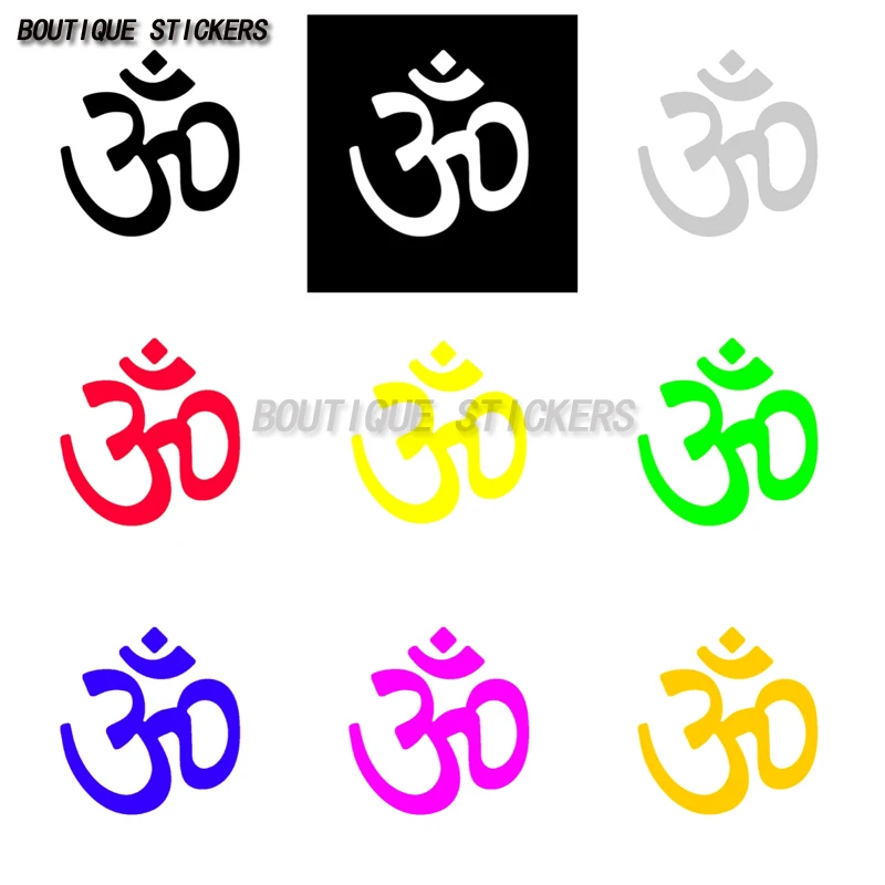 

Aum Om Sticker Vinyl Decal - Spiritual Yoga Symbol Hindu Buddha Wall Car Window