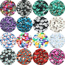 20/50/100pcs Cartoon Pattern Clay Spacer Beads Handmade Polymer Clay Beads For Jewelry Making Diy Bracelet Necklace Accessories