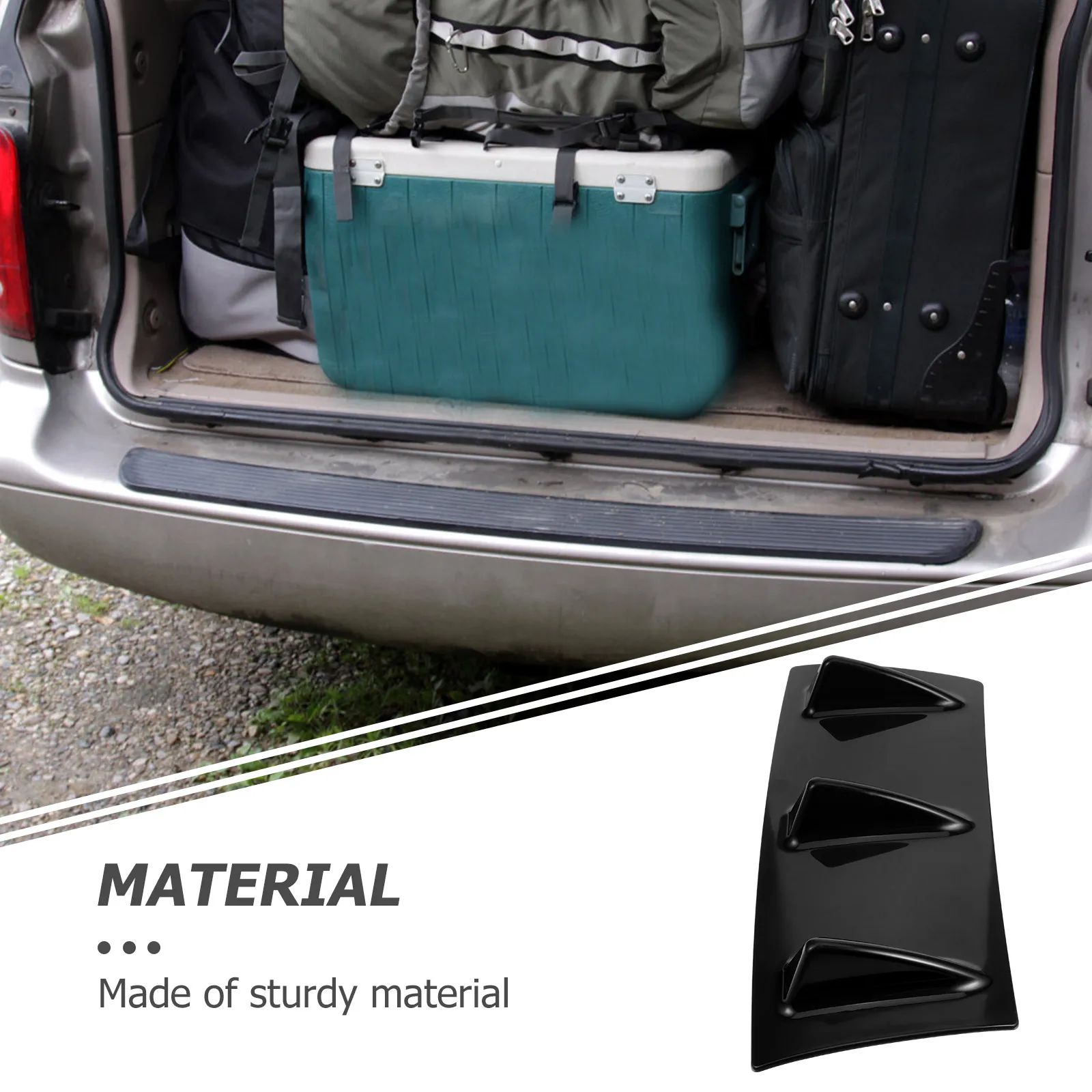 

Fin Auto Tail Wing Decor Car Modification Enhancing Fuel Efficiency Exterior Vehicle Plastic