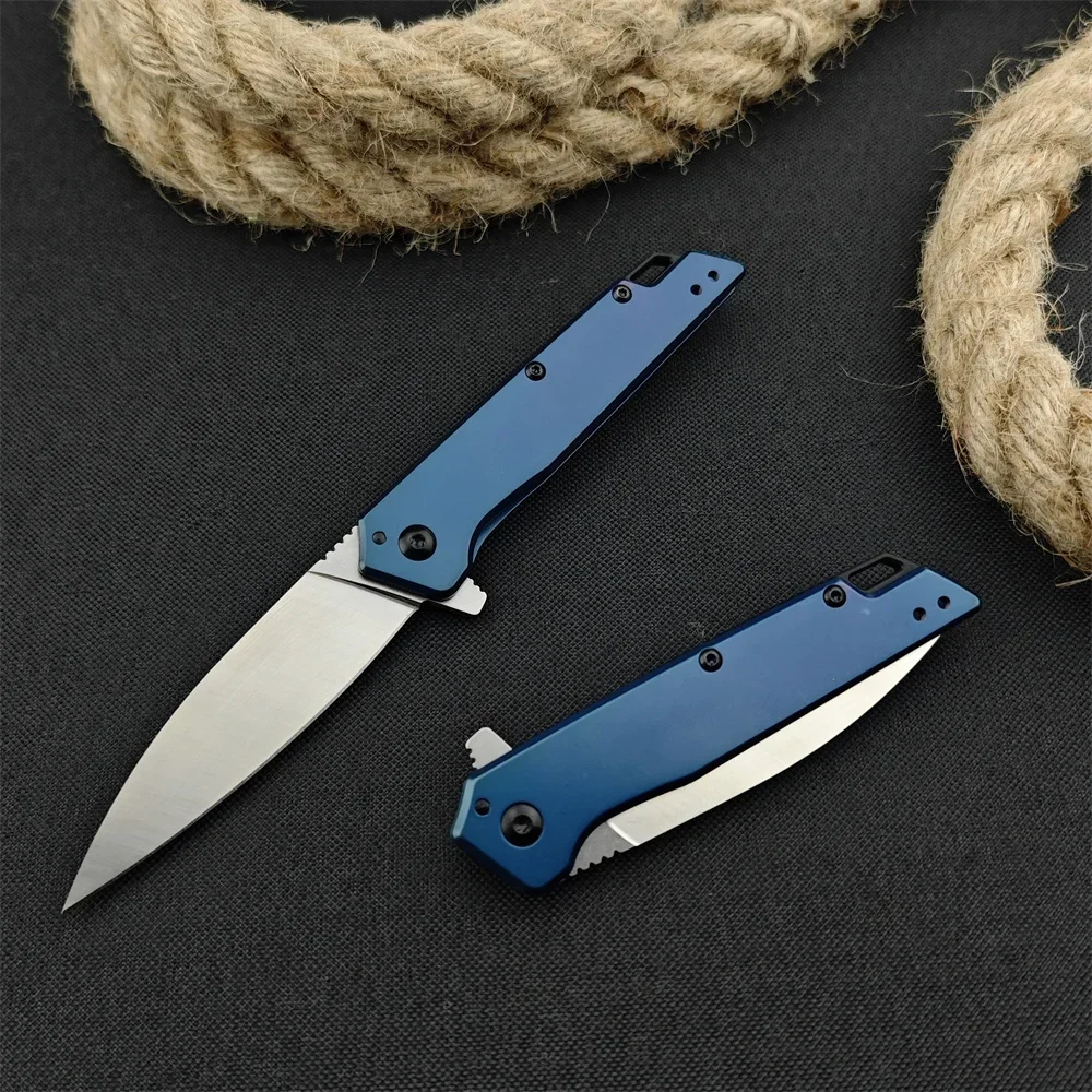 High Hardness KS 1365 Misdirect Flipper Folding Knife Top S35V Blade 420 Steel Handles Pocket EDC Tool Outdoor Tactical Knife