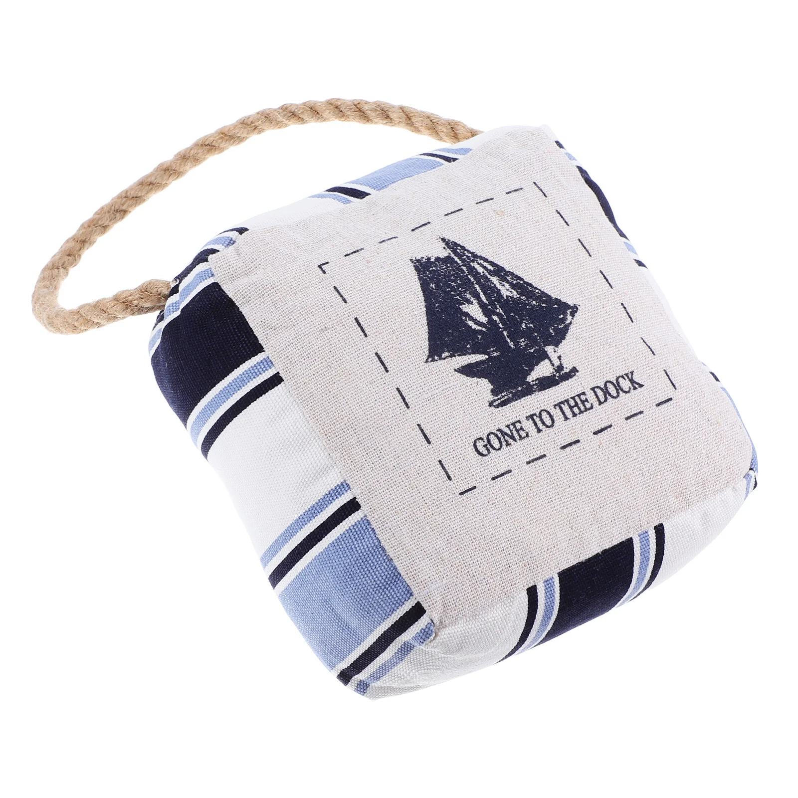 Mediterranean Door Stopper Fabric Heavy Duty Decorative Door Stops for Indoor Bedroom Bathroom Kids Room Nautical Floor