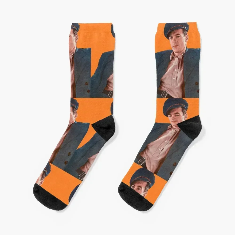 Calcetines con foto de colores de Gary Cooper de los años 30, calcetines divertidos, regalos de Navidad, calcetines antideslizantes para fútbol y hockey, calcetines para niña y hombre
