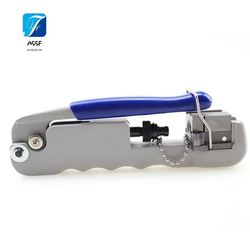 A55F-Crimping Pliers Steel Multifunctional Terminals Integrated Compression Tool For F/BNC/ Crimping Pliers Terminal Tool