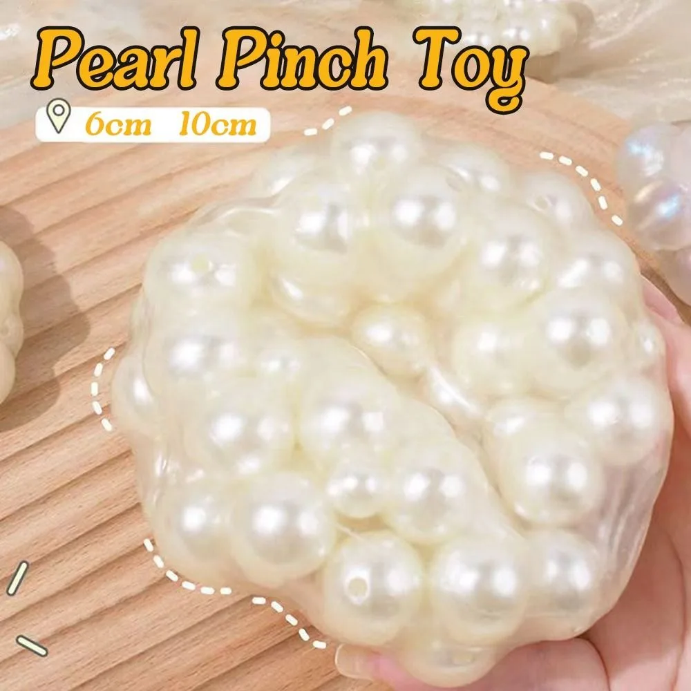 

New Simulation Pearls Squi shy Toy Stress Relief Slow Rebound Mochi Toy Multicolor Decompression Toy Children