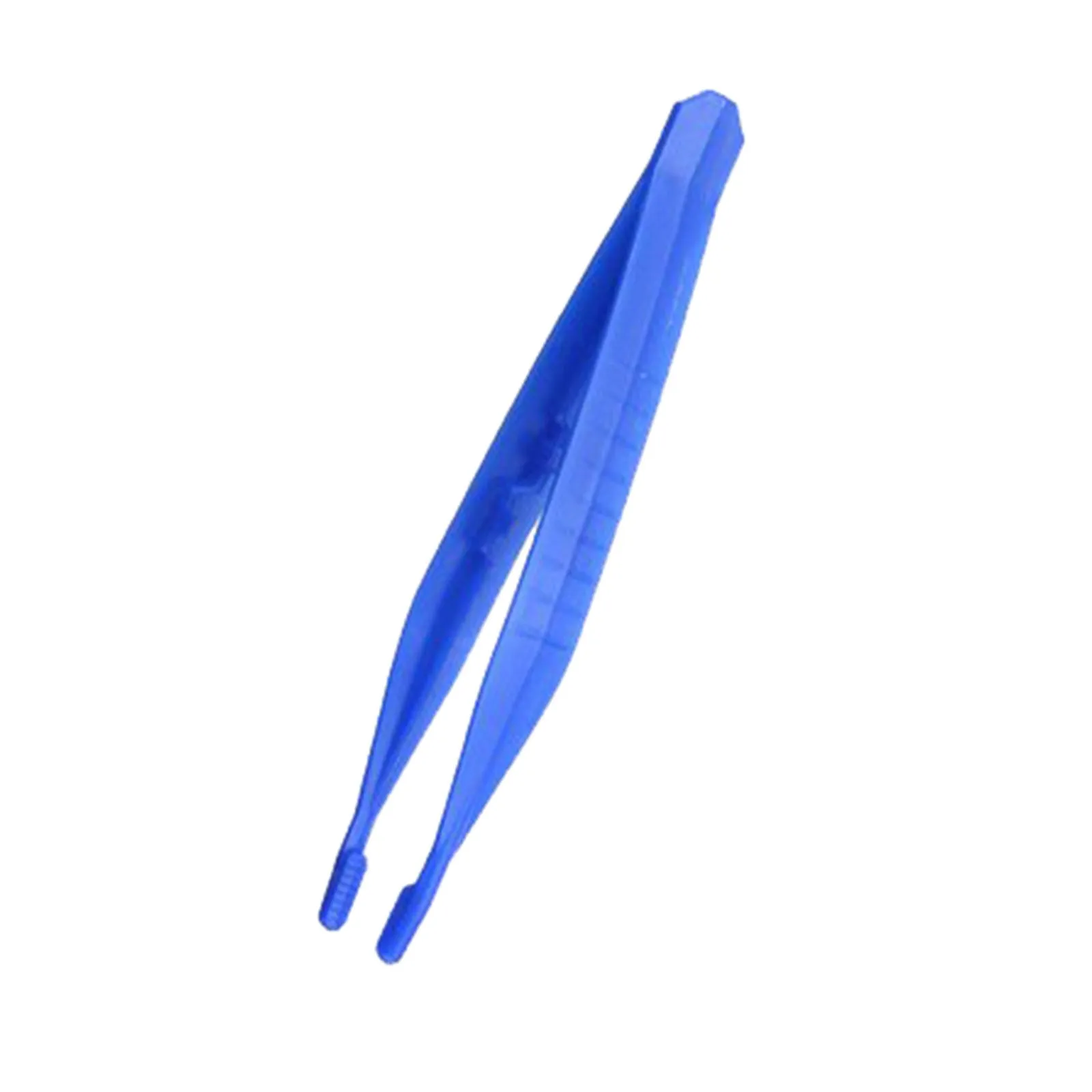 1/10 PCS Disposable Tweezers Small Plastic Craft Tweezers (Blue)