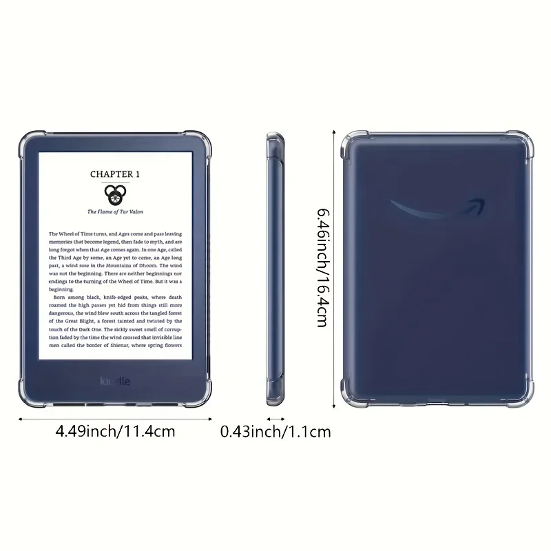 Für kindle paper white 11. Generation Fall transparente Rückseite Funda 6 Zoll Kindle Paper wite 2022 c2v2l3 stoß feste Schale