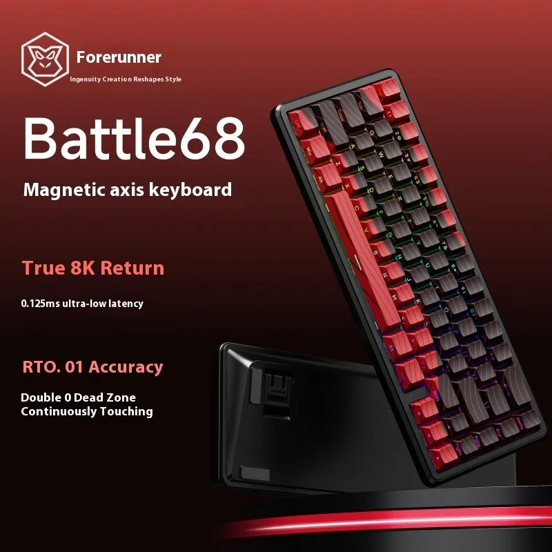 EWEADN Battle68 Zero Dead Zone Gaming Keyboard Hot-Swappable Wired RGB Driver Contour Theme Edition RT0.01 Magnetic Mirror Axis