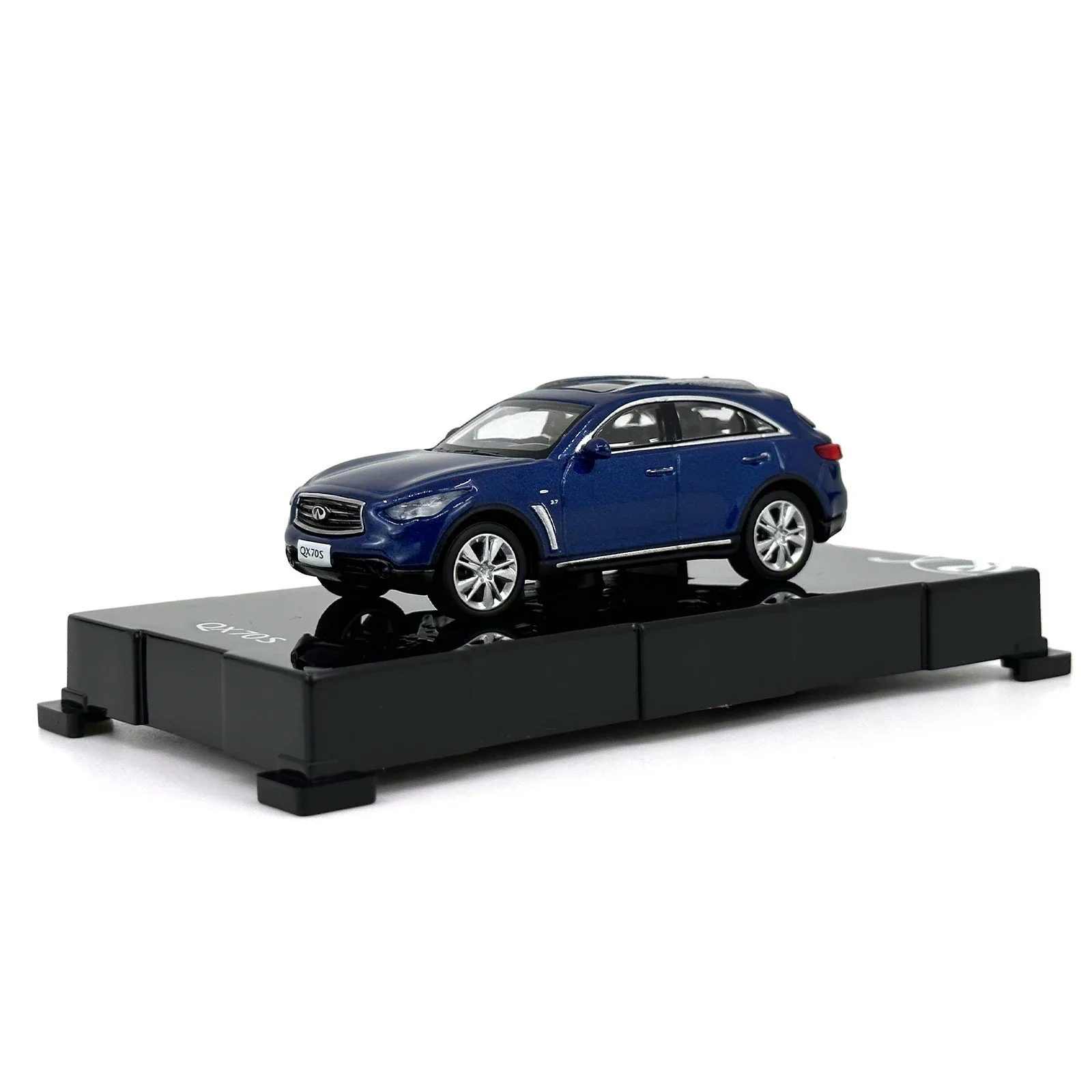 1:64 Scale Infiniti QX70S 2012 Metal Car Model 1/64 Alloy Simulation Diecast Miniature Blue Vehicle Model Toys Men Collection