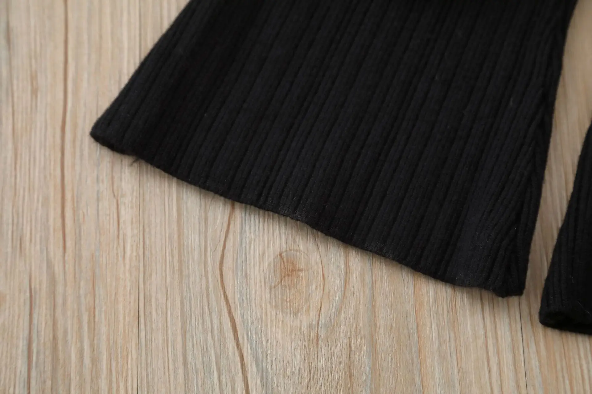 طقم سترة محبوكة مكونة من قطعتين للفتيات لخريف وشتاء 2025 سترة مربعة بنمط جديد للفتيات الصغيرات سترة صوفية #6