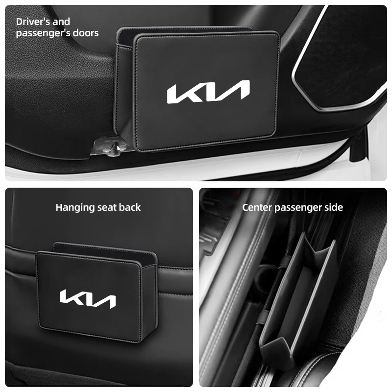كيا صندوق تخزين السيارة السيارات الباب المقعد الخلفي حقيبة التخزين اكسسوارات لكيا EV6 ستينغر ريو سورينتو بيكانتو Ceed Borrego Syros K4 K5