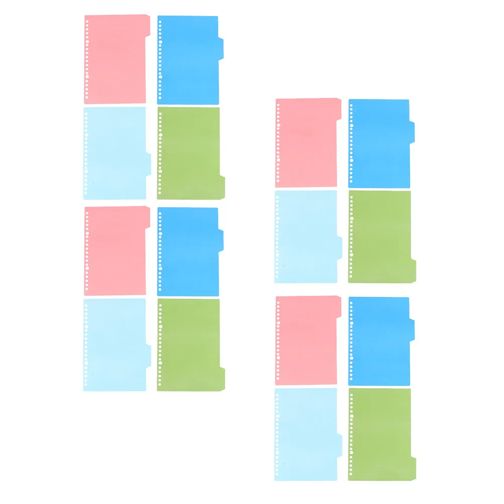 

12 комплектов профессиональных разделителей для индексации, пластиковые разделители с вкладками для организации отчетов, презентаций, научных работ, тетрадей, файлов, книг