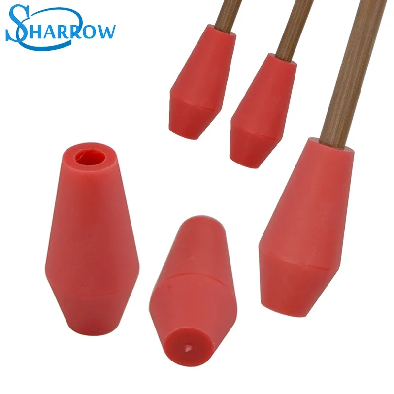 5/10pcs Archery Rubber Blunt Target Point Broadhead Safety Arrowhead Practice Shooting Tips Field Point ArrowShaft Accessories