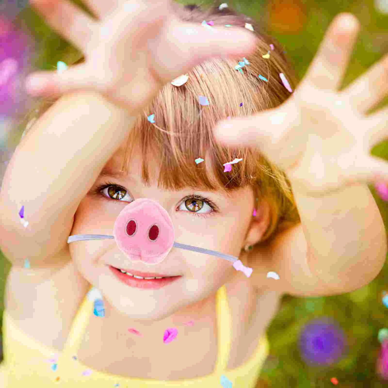 3 Pcs Nose Pig Prop Halloween Costume Toys for Rabbits Cosplay Accessories Clothing Pink Simulation Miss