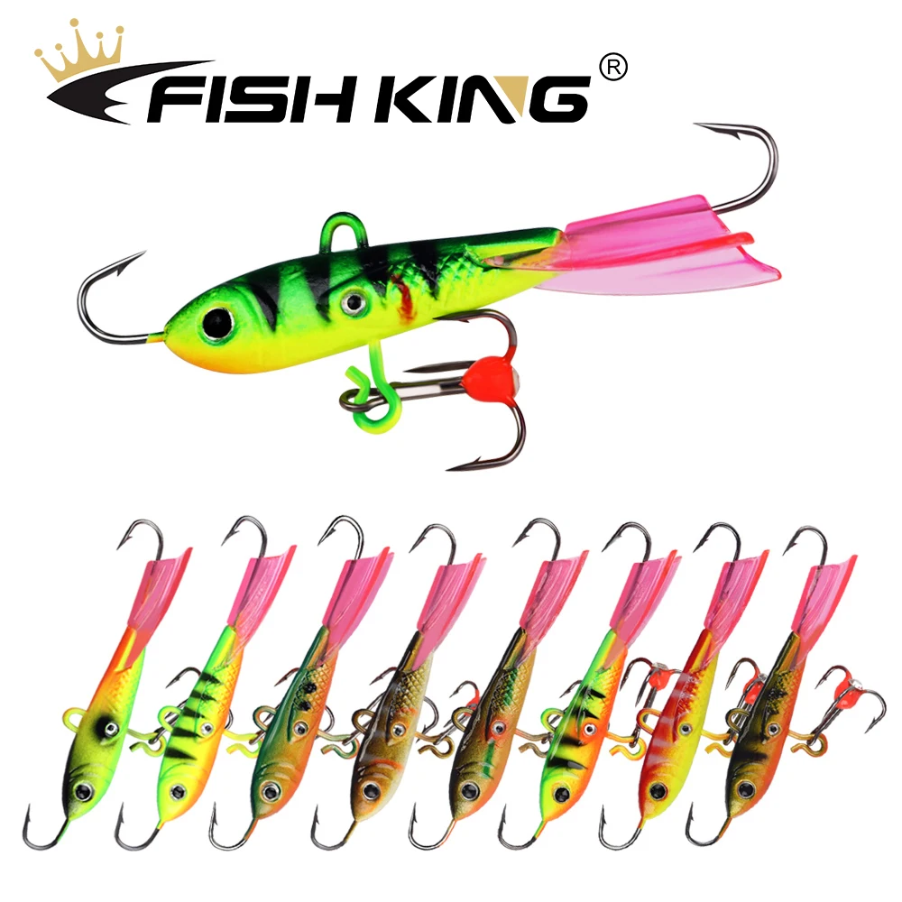

FISH KING Professional Ice Fishing Lure Wobblers Bait for Trout Bass Pike Carp Balancers Winter 10g 20g
