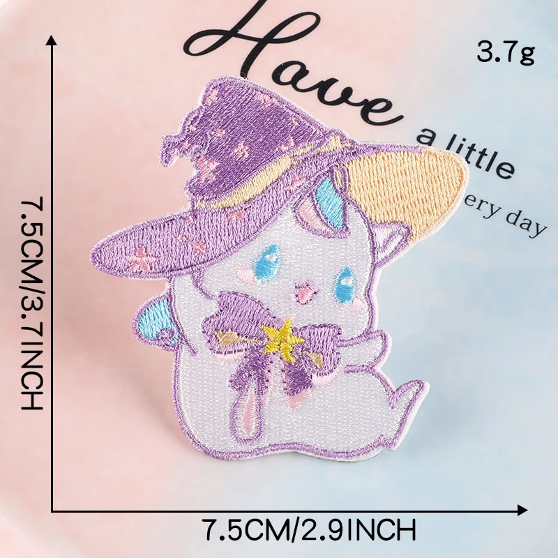 Animal Food Flower Embroidery Patch Paste Cloth Sticker Mobile Phone Clothing Backpack DIY Decoration Accessories Parches Sweing