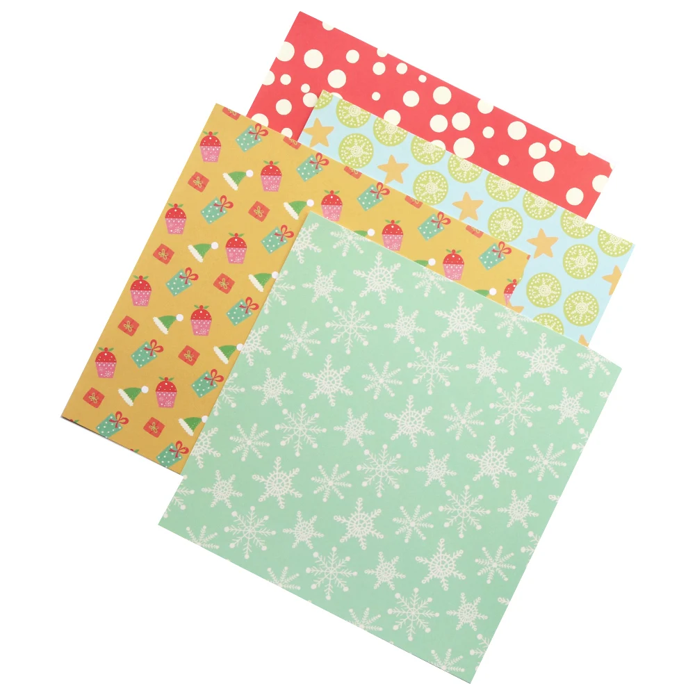 Creative Path 6x6 Zoll Schneeflocken-Schneemann-Sterne-Scrapbook-Dekorpapier mit niedlichem Muster, Origami-Papier für Journaling und Kartenherstellung – Detail 5