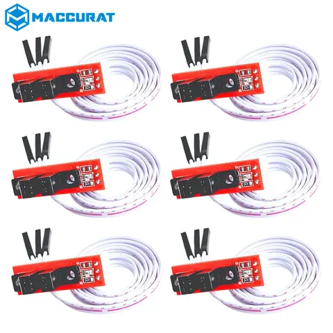 1-6pcs Optical Endstop Light Control Limit Switch for RAMPS 1.4 Board 3D Printer Parts with 3 Pin Cable Red Part Accessories