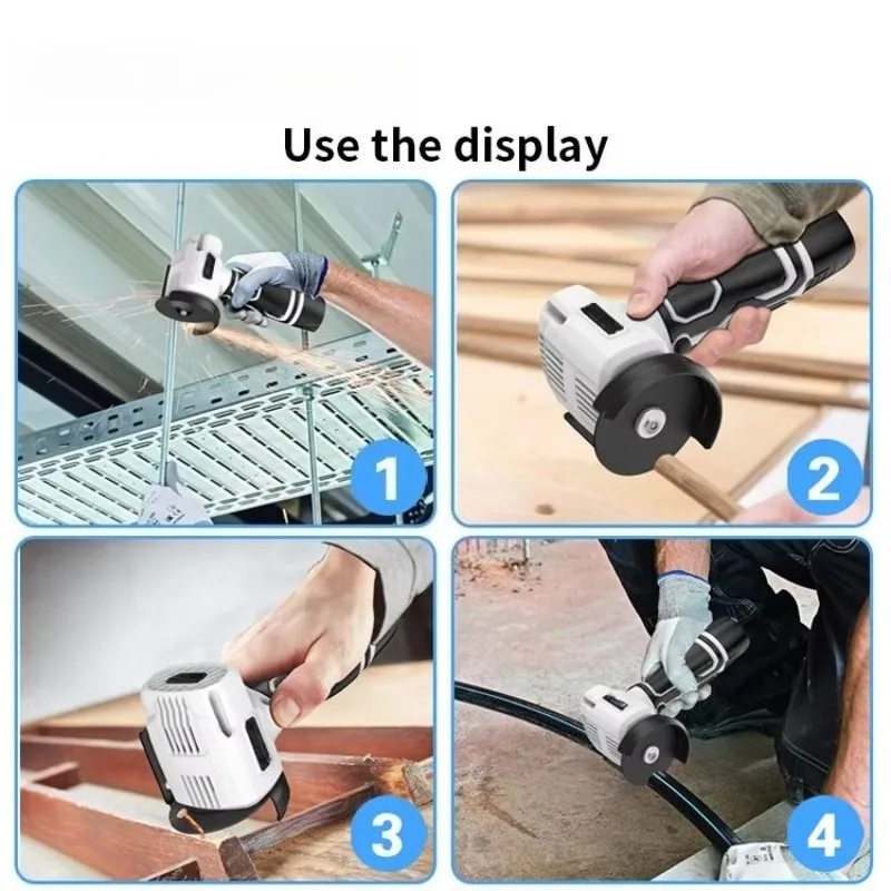 고품질 핸드헬드 앵글 그라인더 7000 RPM 전기 연마 무선 미니 절단기 가정용 충전식