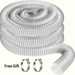 2‘’ -4'' OD 1Meter Clear PVC Dust Collection Hose For Use with Dust Collectors with Ports. Ideal for Shop Vacuums