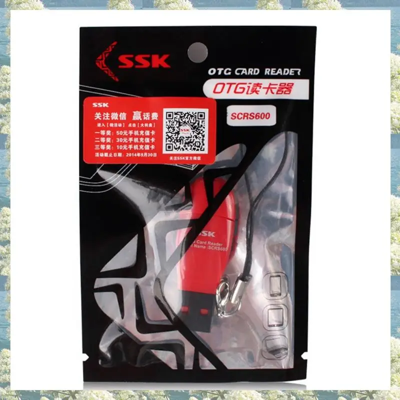New-SSK SCRS600 カードリーダー プラグアンドプレイ専用 OTG 180Mbps USB2.0 Micro-SD TF デュアルパーパスカードリーダー Android 用