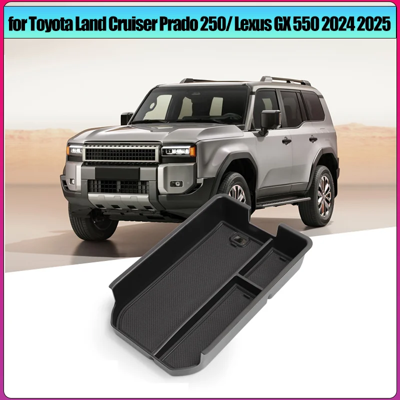 

Car Cool Box Organizer Armrest Storage Box Insert Tray Accessories for Toyota Land Cruiser Prado 250/ Lexus GX 550 2024 2025