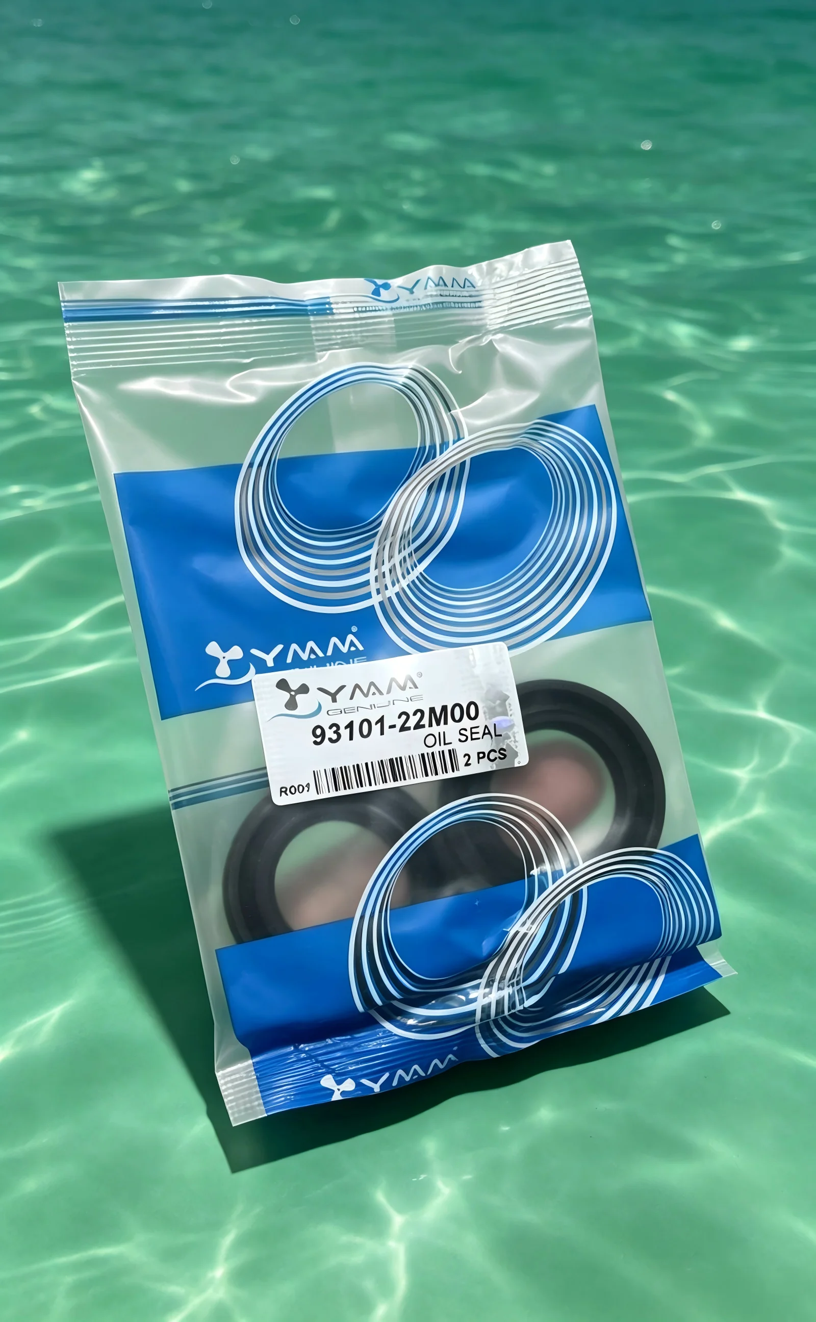 Propeller Shaft Oil Seal 1 Pair(2Pcs) 93101‑22M00 for Yamaha New Model 2‑Stroke 40‑55HP Outboard Motor Gearbox Spare Part