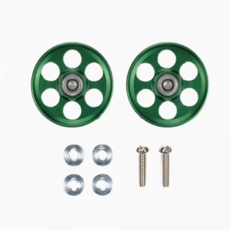 

Original Tamiya TMAIYA 4WD accessory Limited edition 19mm green six-hole guide wheel