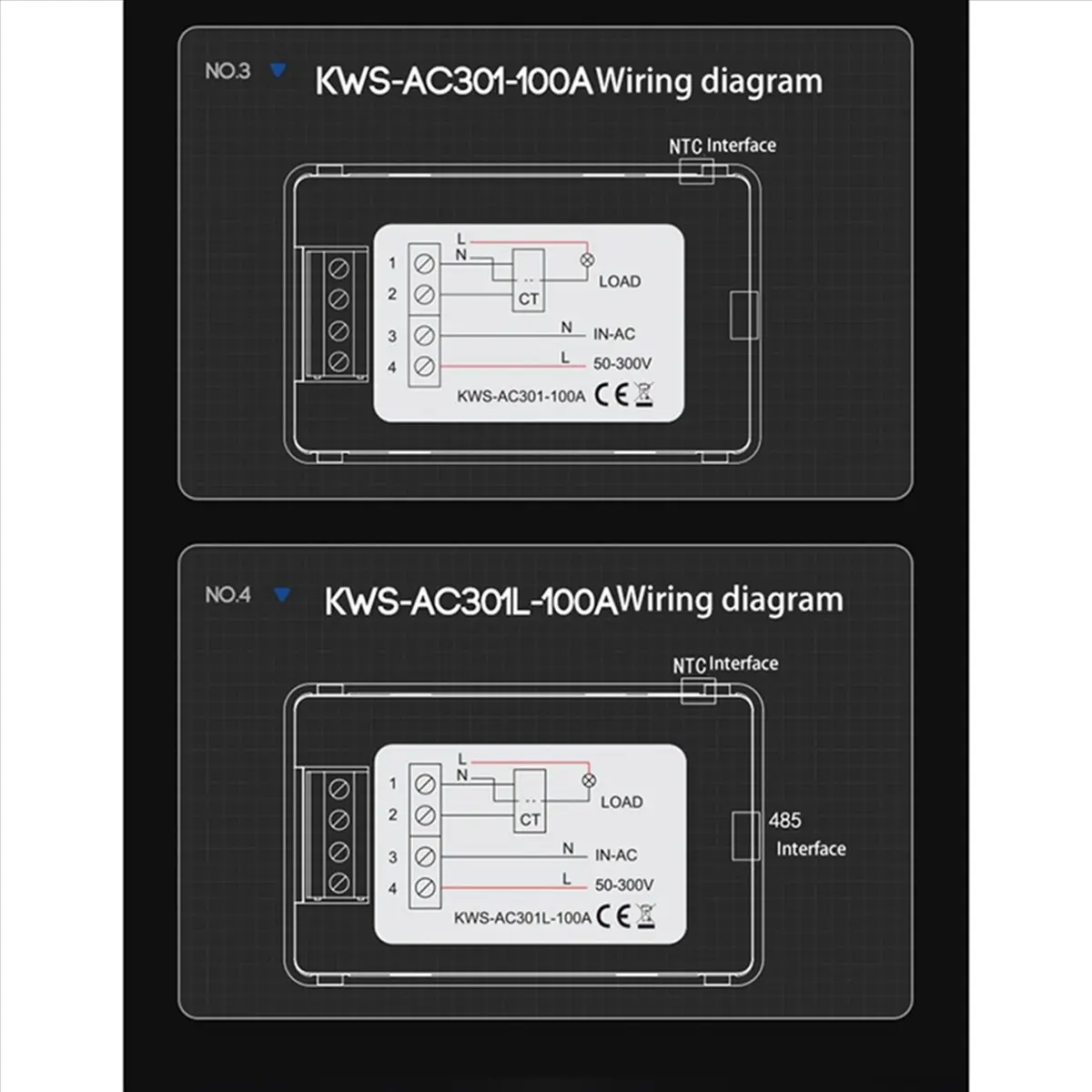 

SDFC 2X Digital Display Current Voltmeter 50-300V AC Wattmeter Multifunction Electric Meter Power Detector AC 20A